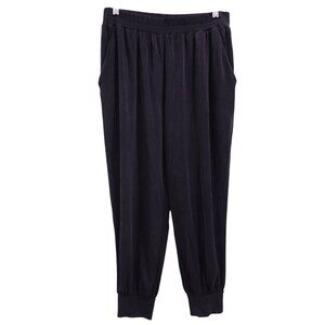 Dolan Left Coast Collection Tapered Jogger Pants Sz M Black Pull On Loungewear